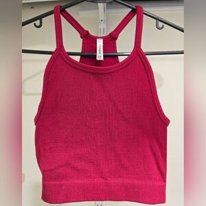 3 High Neck Ribbed Crop Tank Top